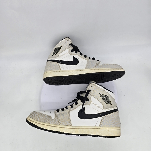 Nike Shoes Men’s 10.5 Air Jordan 1 Retro 2015 White Elephant Sneakers 839115-106 main image 6